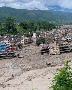 Post Emergency aid in Rasuwa following the severe flooding of August 26